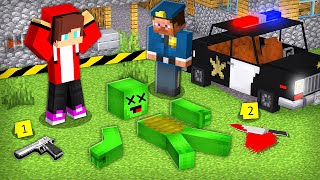 JJ and the POLICE investigate Mikeys MURDER in Minecraft Challenge  Maizen [upl. by Devine497]