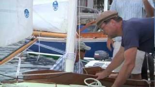 Bristol Boat Company  Herreshoff H20 Launch and First Sail in Bristol Rhode Island [upl. by Saitam]