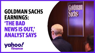 Goldman Sachs earnings The bad news is out analyst says [upl. by Hsu974]