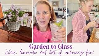 A FUN UNBOXING HOW TO MAKE THE PERFECT SUMMER DRINK LILACS  GARDEN JOURNEY [upl. by Enylhsa]