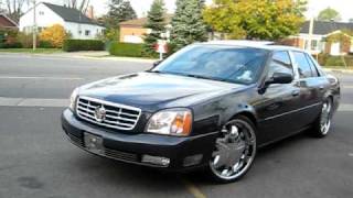 CADILLAC DTS ON CHROME 22quot RIMS [upl. by Christean]