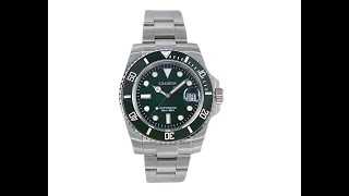 Cronos L6005 Submariner Date Homage 4K Watch Review [upl. by Ettenowtna]