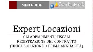 Expert Locazioni Immobiliari  Gli adempimenti fiscali registrazione del contratto [upl. by Pricilla]