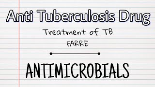 Treatment regimen of TB  Antimicrobials I Pharmacology [upl. by Ettesoj]