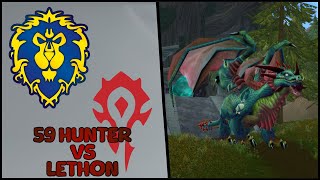 World of Warcraft The War Within  59 Hunter Twink vs Lethon [upl. by Everett87]