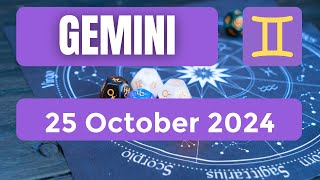 Gemini horoscope  Gemini Horoscope for Today 25 October 2024 [upl. by Natanhoj798]