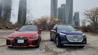 2024 BMW i4 Xdrive 40 vs Audi Q4 Etron 50 comparison review Part 1 [upl. by Geiss757]