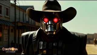 Retro Future Western  ROBO RIDER  Scifi AI Shortfilm  CineNovaRobo [upl. by Nosdrahcir]