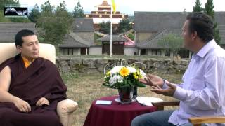 His Holiness the 17th Karmapa interview John Consemulder [upl. by Eerized19]