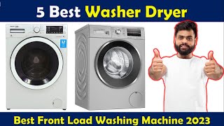 Top 5 Best Washer Dryer Combo in India 2023 🚩 Best Washing Machine in India 2023 🔥 Best Front Load [upl. by Mona]