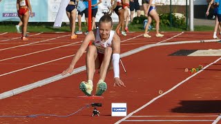 Olga Szlachta POL Triple Jump Girls 2nd Place European Youth Olympic Festival Maribor 2023 [upl. by Nosak417]