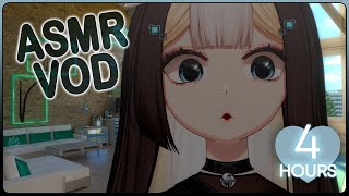 『ASMR』Gentle Kitten Smooches 🤍🪽 3DIO  4 hours [upl. by Tadd]