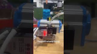 Pneumatic actuator testing valves gatevalve ytshorts [upl. by Etnauq]