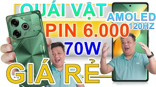 Mở hộp Tecno Pova 6 QUÁI THÚ PIN 6000 MAH SẠC 70W AMOLED 120HZ 108MP LOA KÉP [upl. by Ibor]