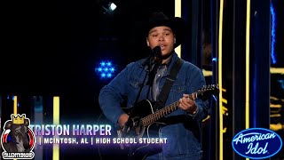 Triston Harper Wrapped Up In Jesus Full Performance  American Idol 2024 Hollywood Day 1 Solos S22 [upl. by Sivart356]