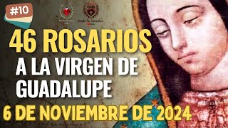 Día 10 de los 46 Rosarios a la Virgen de Guadalupe 6 de Noviembre de 2024 MISTERIOS GLORIOSOS [upl. by Vtehsta]