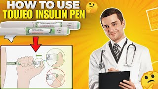 Toujeo Insulin Pen How to use [upl. by Aowda]