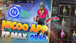 Nicoo App Free fire max🚀Nicoo App free fire 🔥New App New Latest Version download Link freefire [upl. by Aihsotal]