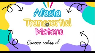 AFASIA TRANSCORTICAL MOTORA [upl. by Flossy292]