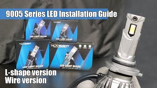 9005 HB3 LED Bulbs installation guide Novsight 9005 LED headlight [upl. by Adarbil]