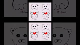 teddy bear drawingdrawingteddybear turn around rhymekids rhymkids drawingpoemsviralteddybear [upl. by Azmuh]