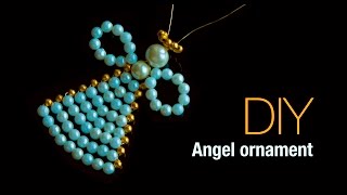 angel ornaments make great christmas decorations for christmas tree  Beads art\vineeta mishra [upl. by Ahsinert450]