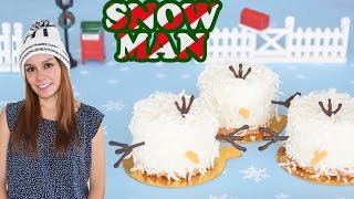 RECETA NAVIDEÑA  CHEESECAKE DE MUÑEQUITO DE NIEVE ⛄️ [upl. by Jessa]