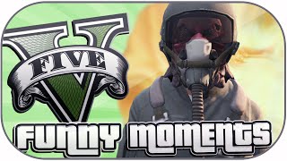 GTA 5 Funny Moments Wildcats Nose Whistle RIP Droid GTA V Online Flight School DLC [upl. by Drape]