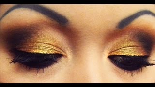 Dark Lips amp Golden Eyes Makeup Tutorial HD [upl. by Francesca194]