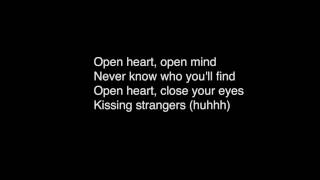 DNCE  Kissing Strangers ft Nicki Minaj Lyrics [upl. by Wilbur319]