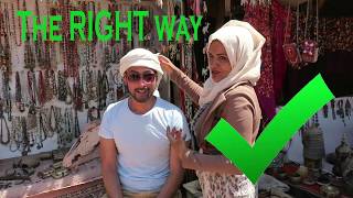 The RIGHT way to tie a middle eastern headscarf shemagh [upl. by Haet]