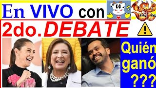 2do DEBATE PRESIDENCIAL QUIÉN GANÓ con Vaquita Politica y Dragón Político [upl. by Danie]