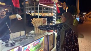 Beautiful Somali Girl and Turkish Ice Cream Guy Dancing Together [upl. by Trembly786]