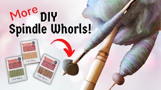 DIY Spindle Whorls for Handheld Distaff Yarn Spinning [upl. by Adnilasor131]