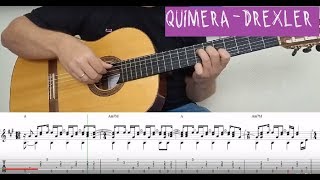 Como Tocar Quimera  Jorge Drexler TablaturaPartitura Cover [upl. by Zeus]