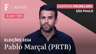 Pablo Marçal PRTB participa de sabatina FolhaUOL com candidatos sobre temas de São Paulo [upl. by Abelard]