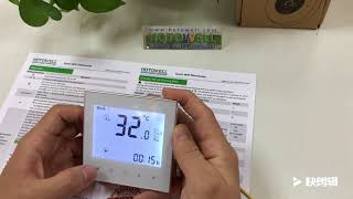 Hotowell Wifi Thermostat manualThe easy Touch Screen operation [upl. by Vogel]