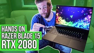 Razer Blade 15 RTX 2080 Hands On Battlefield V RTX ON at CES 2019 [upl. by Liv]