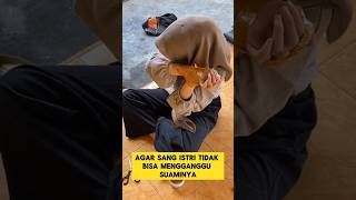 momen lucu ketika istri gangguin suami yang lagi mengemas paket ‼️ ngakak lucu istri ketawa [upl. by Baker]