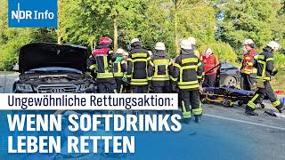 Schwerer Unfall in Niedersachsen Ungewöhnliche Rettungsaktion mit Limo und Cola  NDR Info [upl. by Esiouqrut]