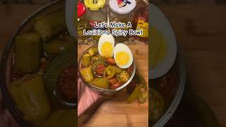 Cardi B Louisiana Spicy Bowl W Pickled Okra😋 spicybowl cooking food louisiana southerncooking [upl. by Neik]