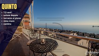 Casa in vendita a Genova Quinto con vista mare e terrazzo  Casa con terrazzo [upl. by Arorua]