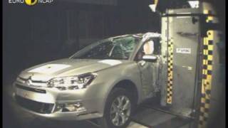 Euro NCAP  Citroen C5  2008  Crash test [upl. by Dukie]