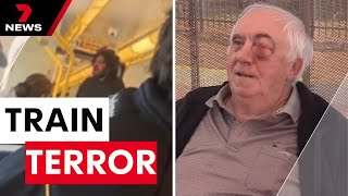 Elderly men bashed in shocking train attack at Elizabeth South  7NEWS [upl. by Drucill]