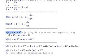 Using Method of Characteristics To Solve the Advection Equation [upl. by Steinway]