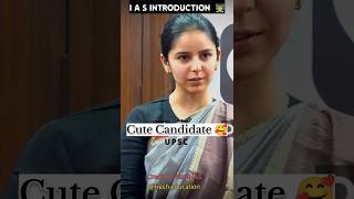 Upsc interview 🚨  IAS introduction 👨‍🏫  The Cute Candidate Manvi 😍 upsc ias ips shorts [upl. by Aicetal]