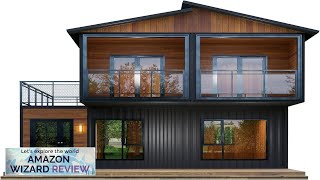 Barn Homes Double Story Flat Pack House with Bathroom and Kitchen Foldable Review [upl. by Ecerahs]