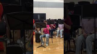 Hedrick Middle School 8th grader horn etude [upl. by Fulks968]