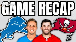 Detroit Lions vs Tampa Bay Buccaneers Game Recap [upl. by Ettenawtna915]