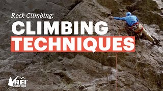 Rock Climbing Climbing Techniques [upl. by Llenyr]